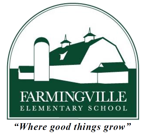 Farmingville Elementary School logo. Where good things grow